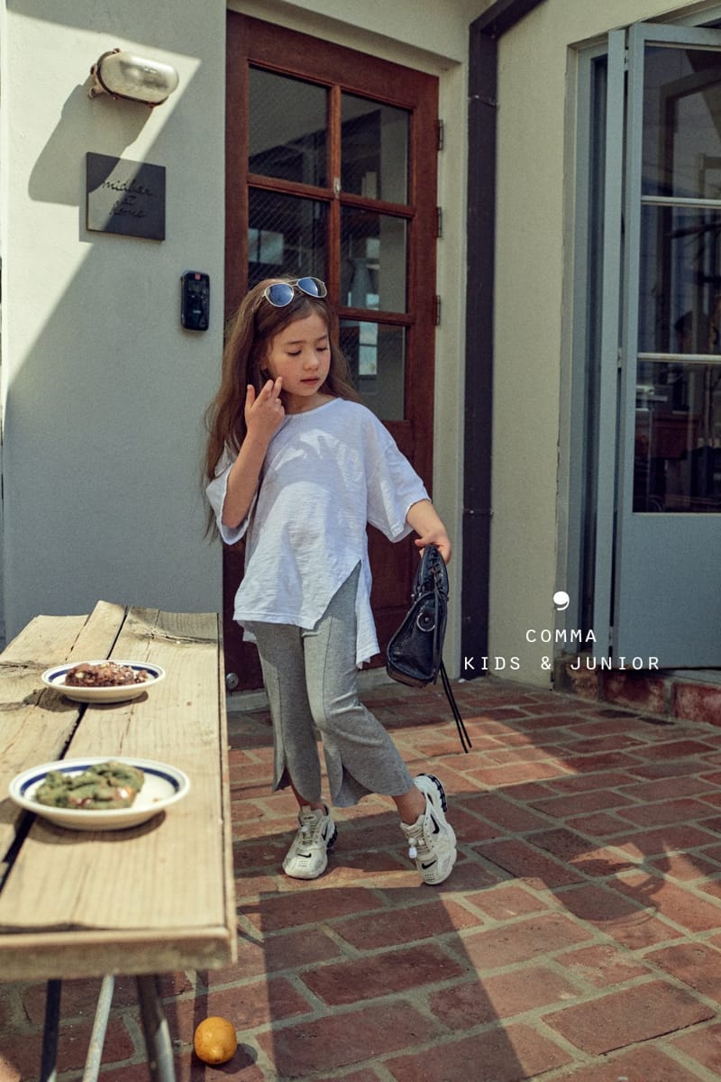 COMMA - Korean Children Fashion - #Kfashion4kids - Slash Slit Tee - 5