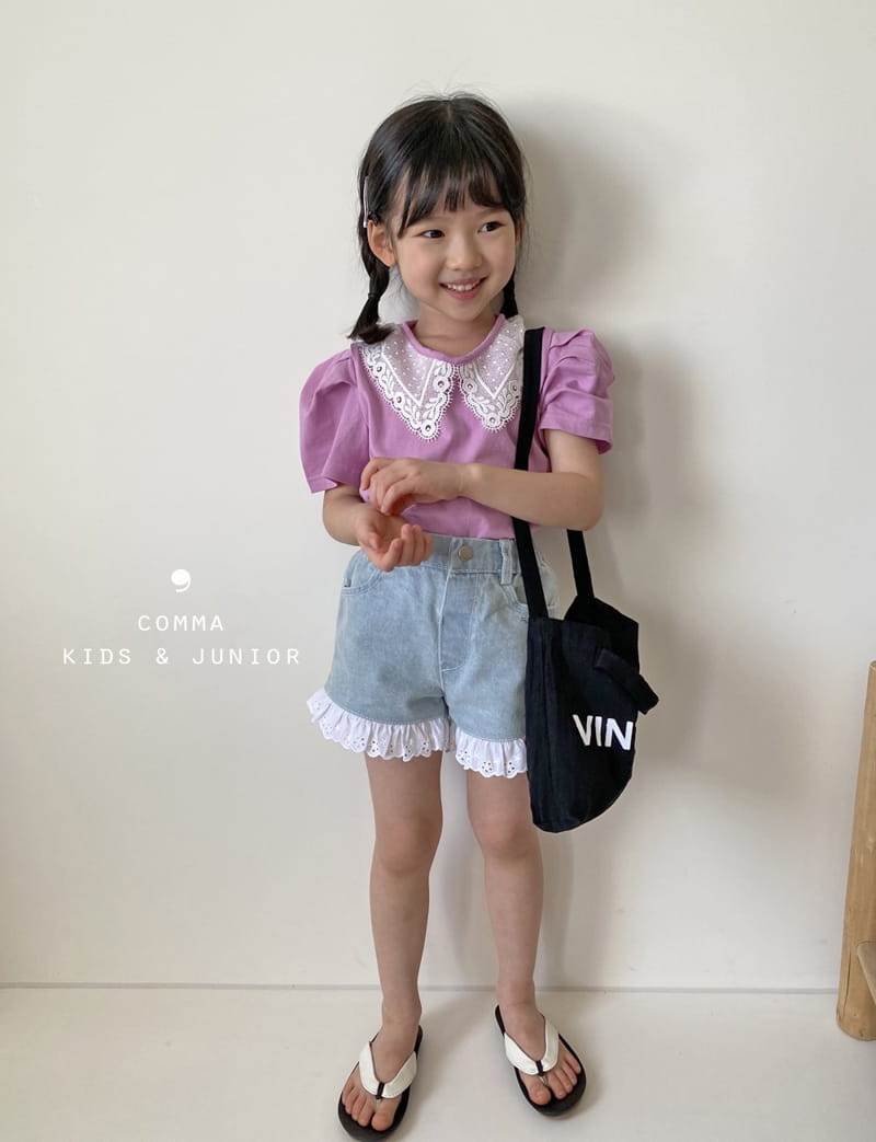 COMMA - Korean Children Fashion - #Kfashion4kids - Shape Collar Tee - 2