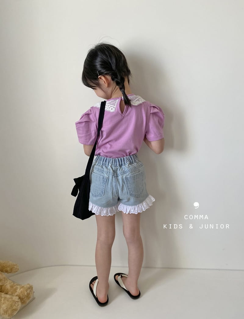 COMMA - Korean Children Fashion - #Kfashion4kids - Shape Collar Tee - 3