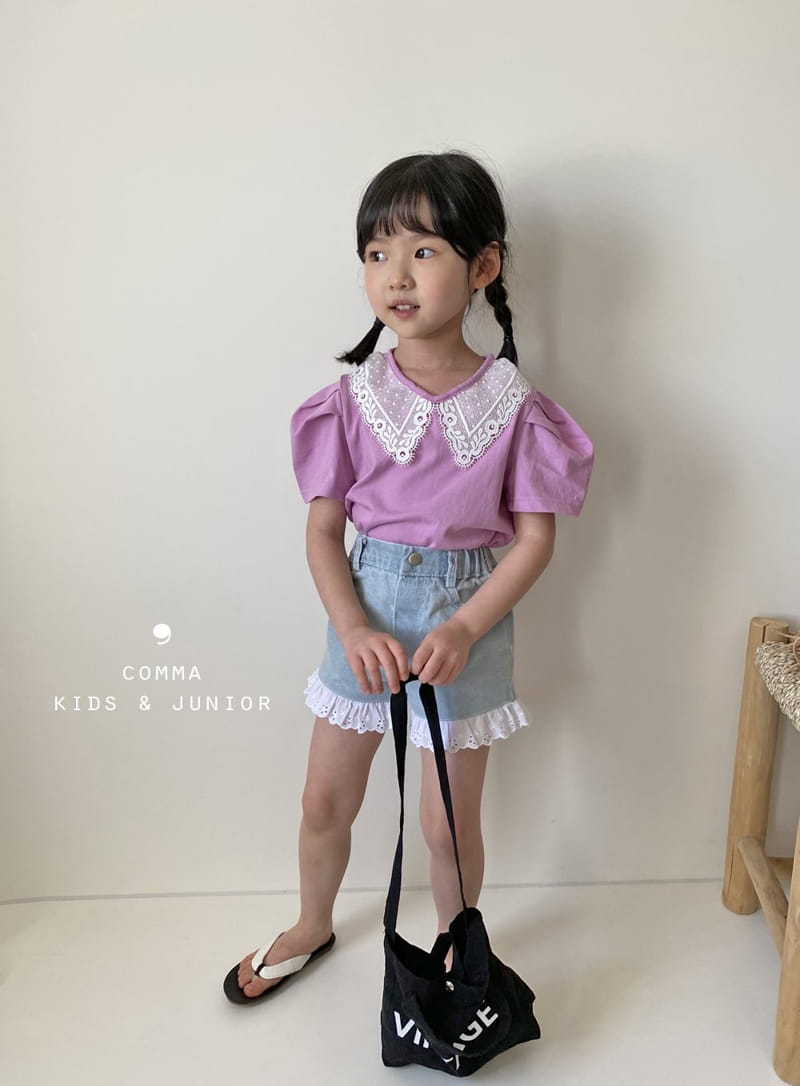 COMMA - Korean Children Fashion - #Kfashion4kids - Shape Collar Tee - 7