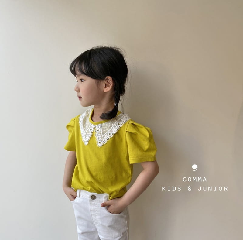 COMMA - Korean Children Fashion - #Kfashion4kids - Shape Collar Tee - 8