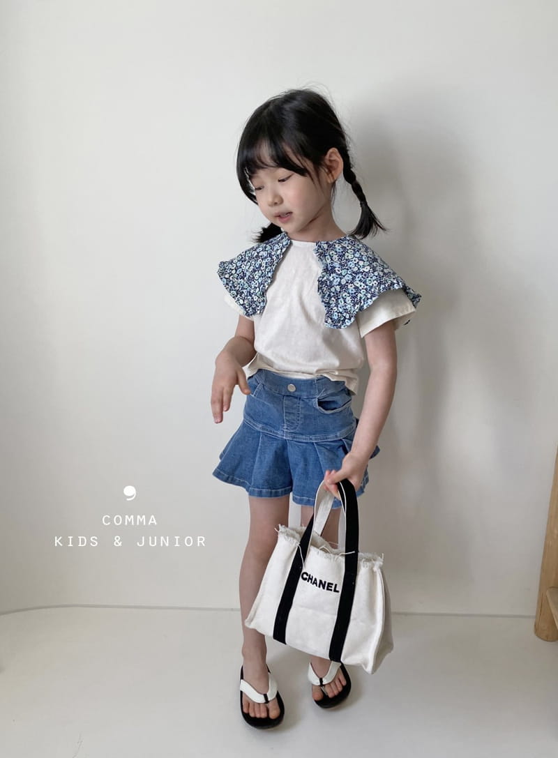 COMMA - Korean Children Fashion - #Kfashion4kids - Flower Collar Tee - 11