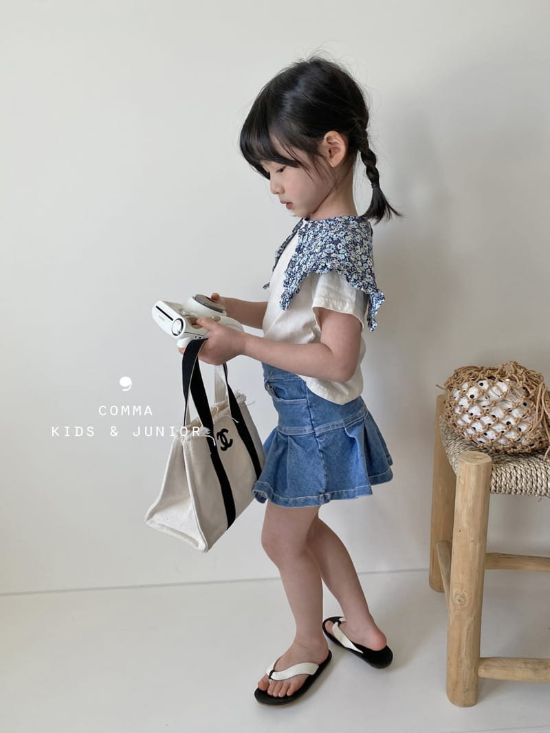 COMMA - Korean Children Fashion - #Kfashion4kids - Flower Collar Tee - 12