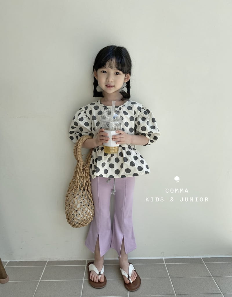 COMMA - Korean Children Fashion - #Kfashion4kids - Big Dots Blouse - 2