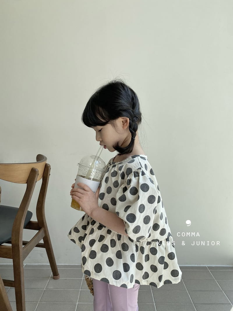COMMA - Korean Children Fashion - #Kfashion4kids - Big Dots Blouse - 6