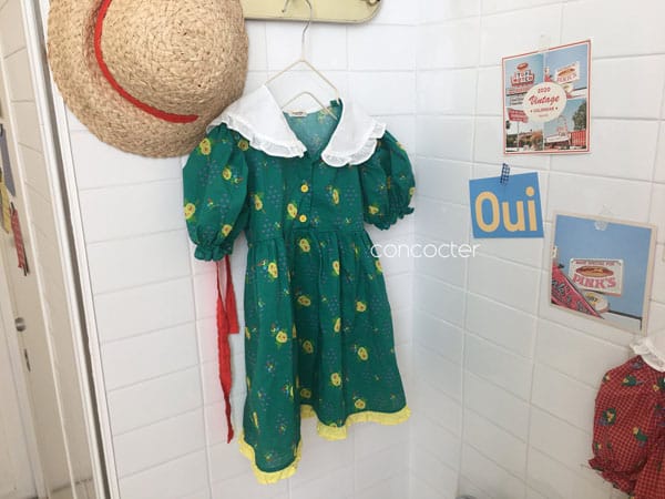CONCOCTER - Korean Children Fashion - #Kfashion4kids - Flower Girl Boxy One-piece - 5