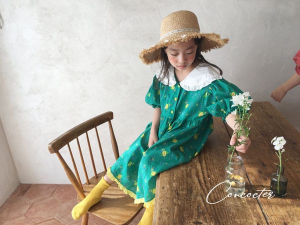 CONCOCTER - Korean Children Fashion - #Kfashion4kids - Flower Girl Boxy One-piece - 9