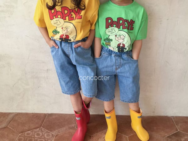 CONCOCTER - Korean Children Fashion - #Kfashion4kids - Spinach and Popeye Tee with Mom - 6