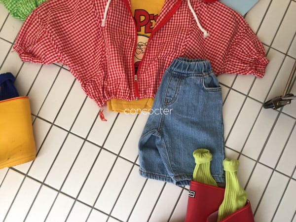 CONCOCTER - Korean Children Fashion - #Kfashion4kids - Check Windbreaker Jumper - 2