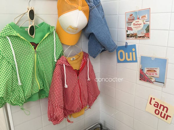 CONCOCTER - Korean Children Fashion - #Kfashion4kids - Check Windbreaker Jumper - 4