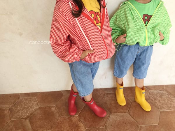 CONCOCTER - Korean Children Fashion - #Kfashion4kids - Check Windbreaker Jumper - 5