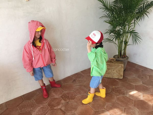 CONCOCTER - Korean Children Fashion - #Kfashion4kids - Check Windbreaker Jumper - 8