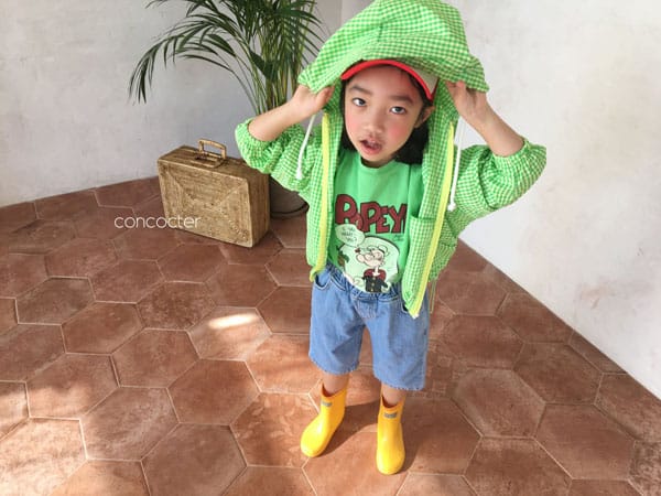 CONCOCTER - Korean Children Fashion - #Kfashion4kids - Check Windbreaker Jumper - 9