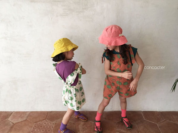 CONCOCTER - Korean Children Fashion - #Kfashion4kids - Tomato Overall - 2