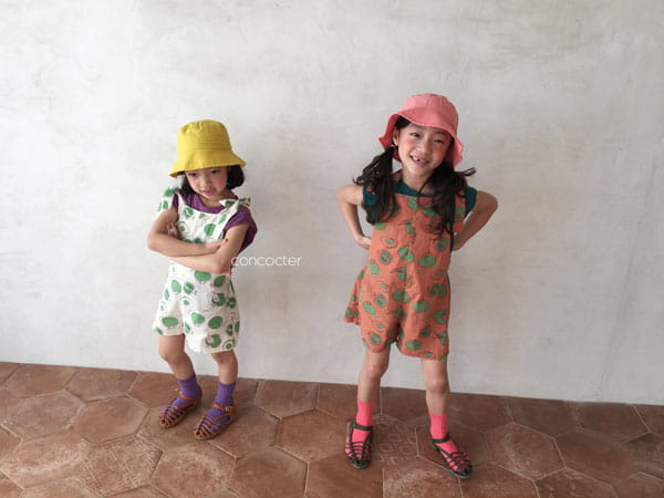 CONCOCTER - Korean Children Fashion - #Kfashion4kids - Tomato Overall - 9