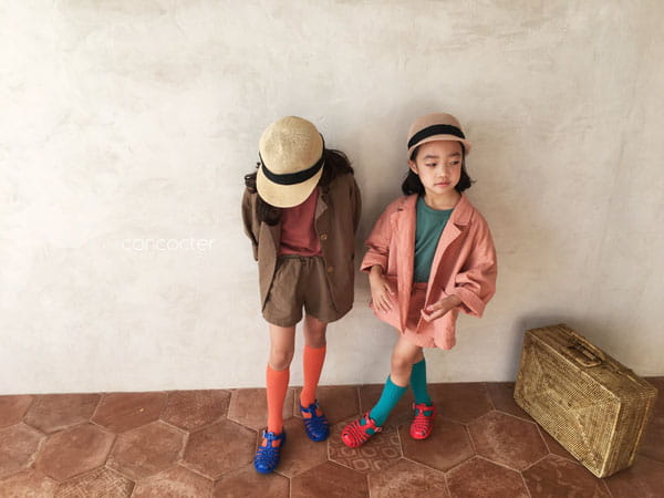CONCOCTER - Korean Children Fashion - #Kfashion4kids - Firenze Suit Top Bottom Set - 3