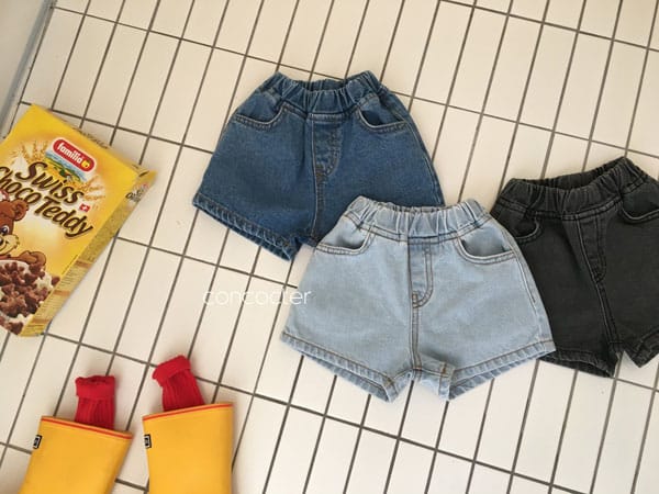 CONCOCTER - Korean Children Fashion - #Kfashion4kids - Three Color Denim Shorts - 2