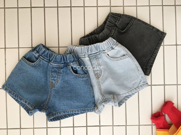 CONCOCTER - Korean Children Fashion - #Kfashion4kids - Three Color Denim Shorts - 5
