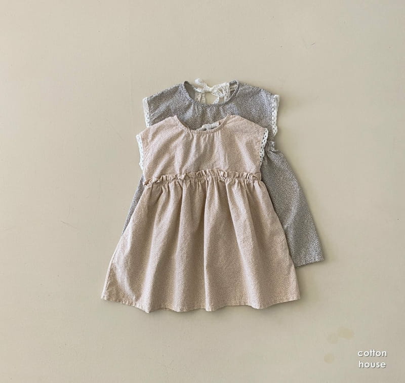 COTTON HOUSE - Korean Children Fashion - #Kfashion4kids - Snow Flower Lace One-piece - 3