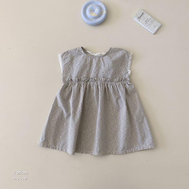 COTTON HOUSE - Korean Children Fashion - #Kfashion4kids - Snow Flower Lace One-piece - 4