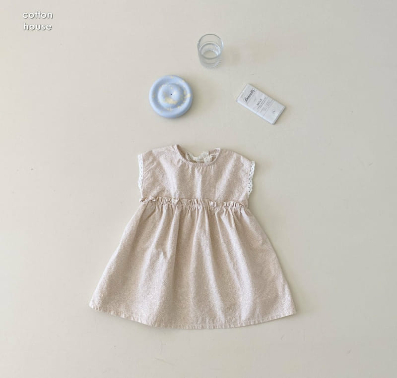 COTTON HOUSE - Korean Children Fashion - #Kfashion4kids - Snow Flower Lace One-piece - 5