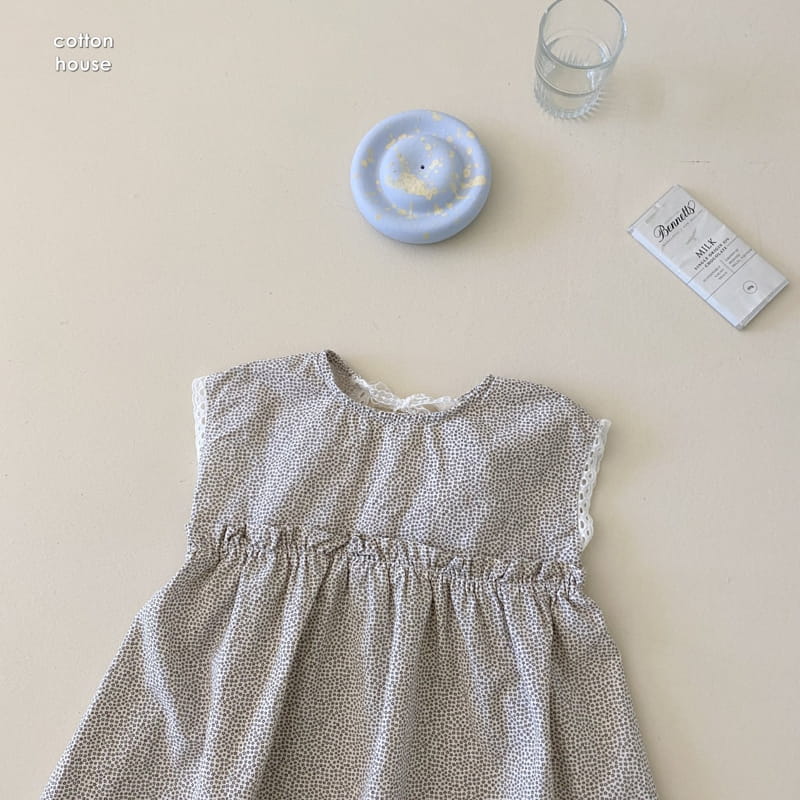 COTTON HOUSE - Korean Children Fashion - #Kfashion4kids - Snow Flower Lace One-piece - 6