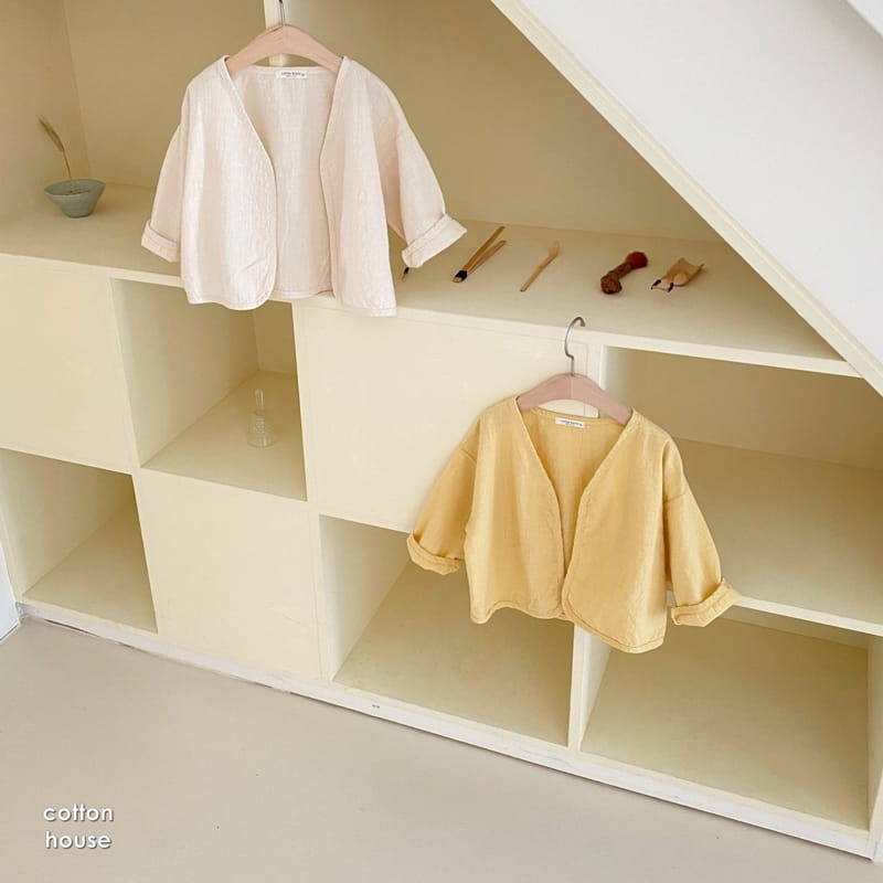 COTTON HOUSE - Korean Children Fashion - #Kfashion4kids - Linen Cardigan