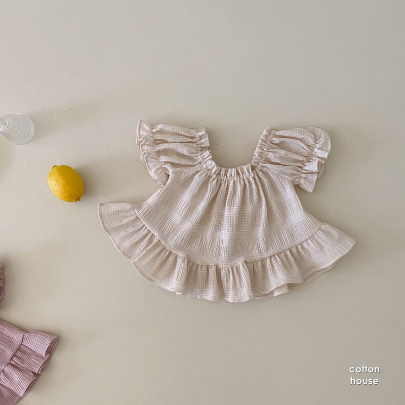 COTTON HOUSE - Korean Children Fashion - #Kfashion4kids - Open Shoulder Blouse - 10