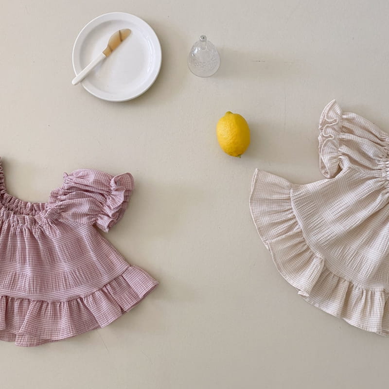 COTTON HOUSE - Korean Children Fashion - #Kfashion4kids - Open Shoulder Blouse - 12