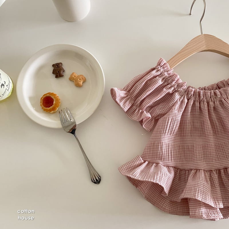 COTTON HOUSE - Korean Children Fashion - #Kfashion4kids - Open Shoulder Blouse - 2
