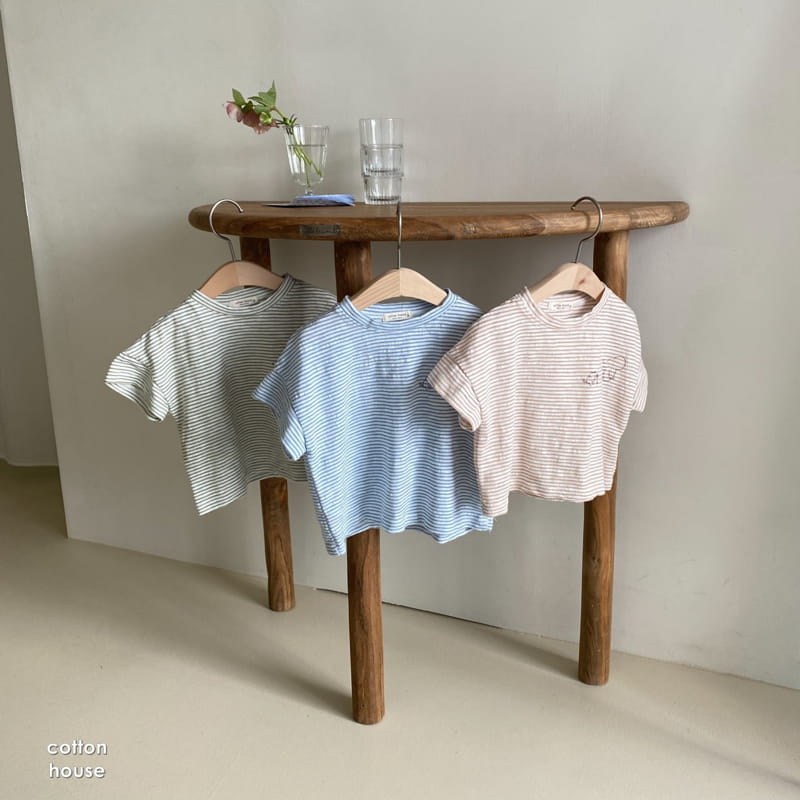 COTTON HOUSE - Korean Children Fashion - #Kfashion4kids - Elephant Stripes Tee - 11