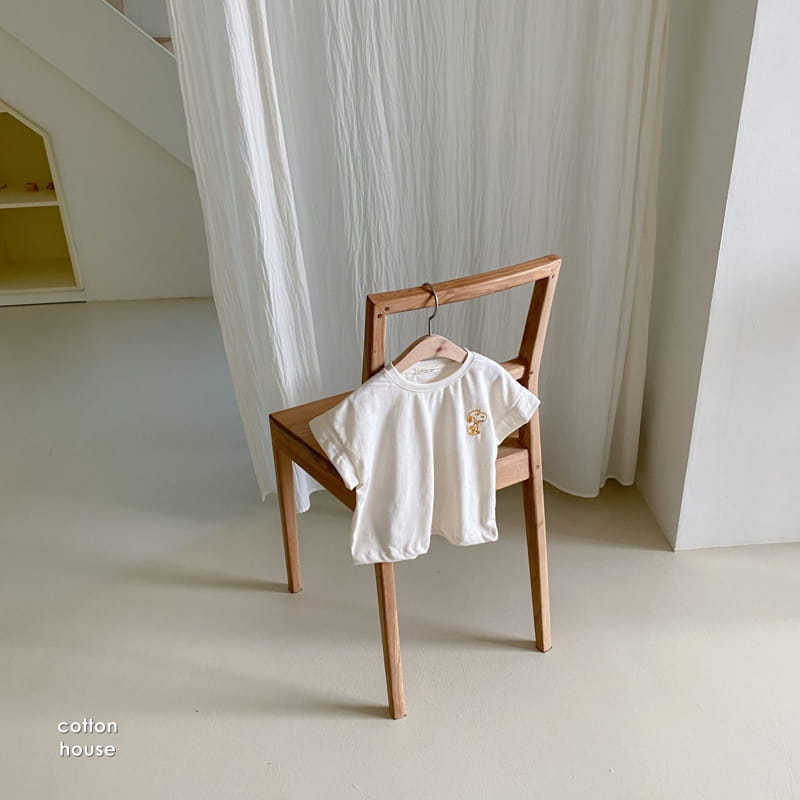 COTTON HOUSE - Korean Children Fashion - #Kfashion4kids - Nupi Embroidery Tee - 10