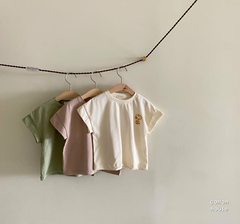 COTTON HOUSE - Korean Children Fashion - #Kfashion4kids - Nupi Embroidery Tee - 11