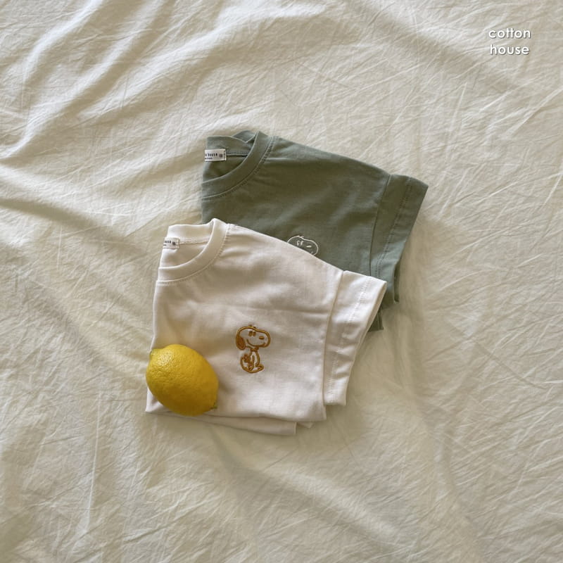COTTON HOUSE - Korean Children Fashion - #Kfashion4kids - Nupi Embroidery Tee - 2