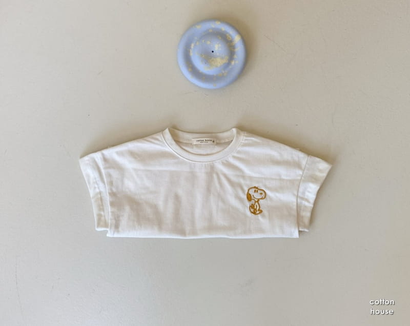 COTTON HOUSE - Korean Children Fashion - #Kfashion4kids - Nupi Embroidery Tee - 4