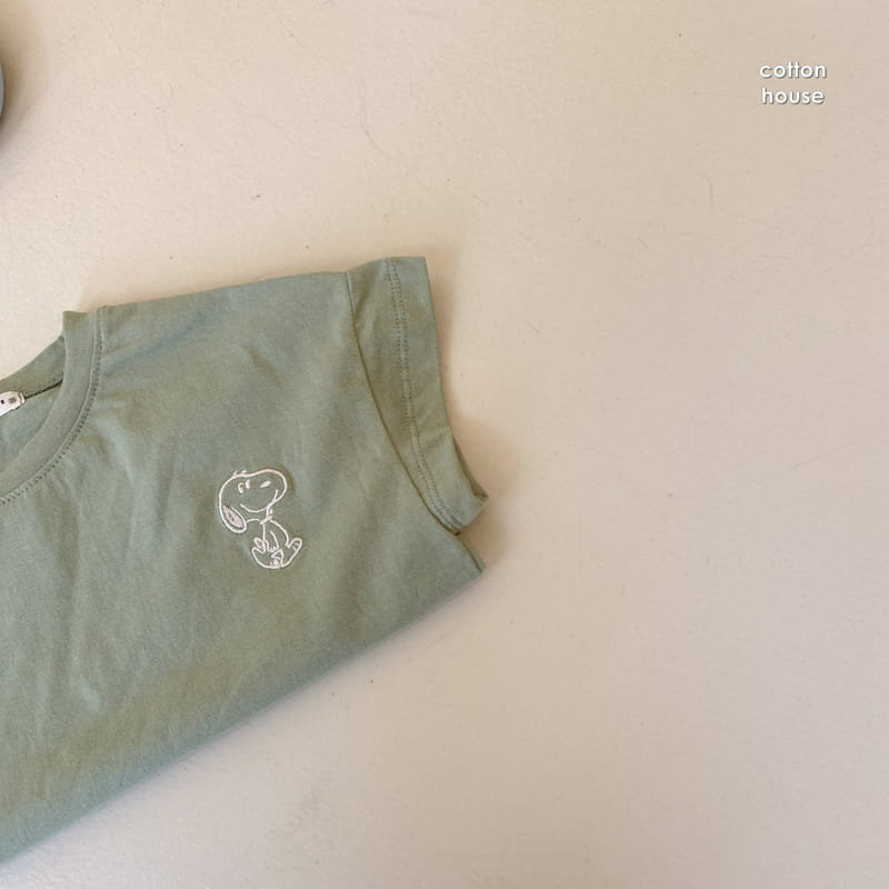 COTTON HOUSE - Korean Children Fashion - #Kfashion4kids - Nupi Embroidery Tee - 6