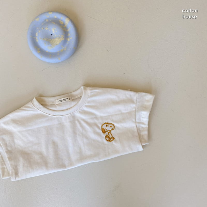COTTON HOUSE - Korean Children Fashion - #Kfashion4kids - Nupi Embroidery Tee - 7