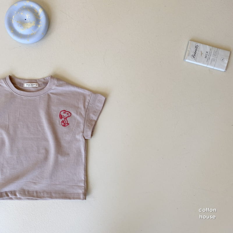 COTTON HOUSE - Korean Children Fashion - #Kfashion4kids - Nupi Embroidery Tee - 8