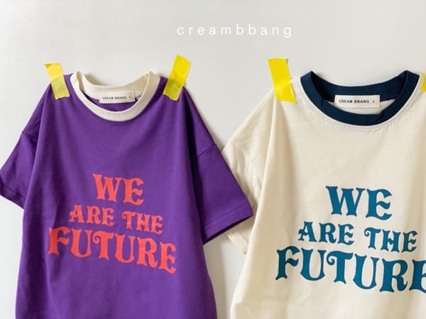 CREAM BBANG - Korean Children Fashion - #Kfashion4kids - Future Airy Color Tee - 6