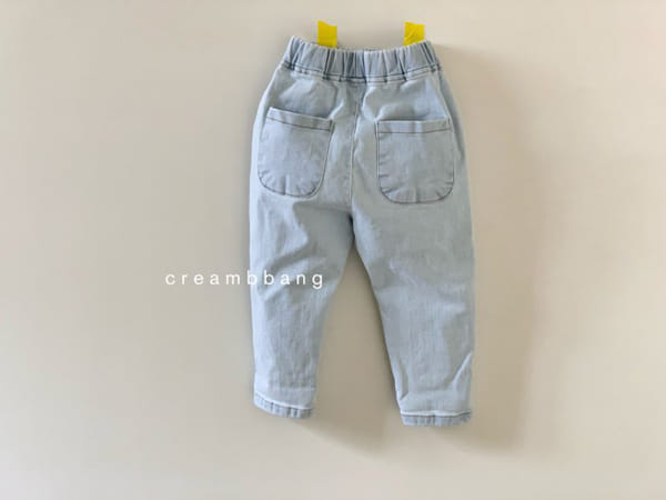 CREAM BBANG - Korean Children Fashion - #Kfashion4kids - Ice Denim Vintage Baggy Jeans - 3