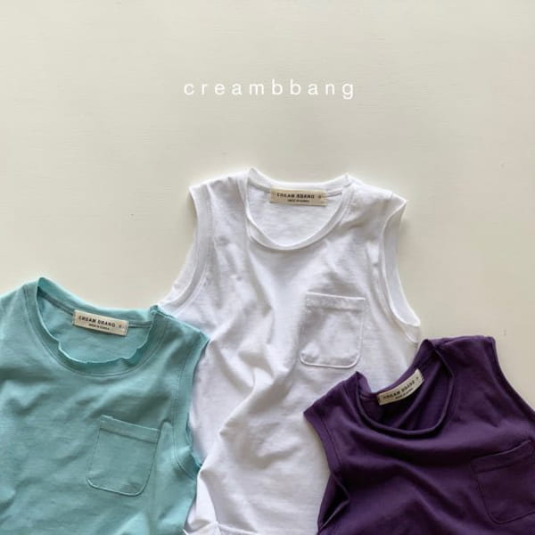 CREAM BBANG - Korean Children Fashion - #Kfashion4kids - Pocket Deggi Sleeveless - 2