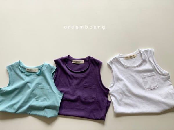 CREAM BBANG - Korean Children Fashion - #Kfashion4kids - Pocket Deggi Sleeveless - 3