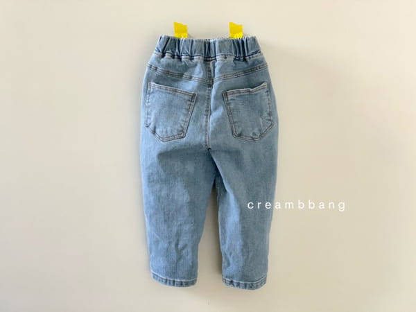 CREAM BBANG - Korean Children Fashion - #Kfashion4kids - Bottom Cutting Vintage Jeans - 3