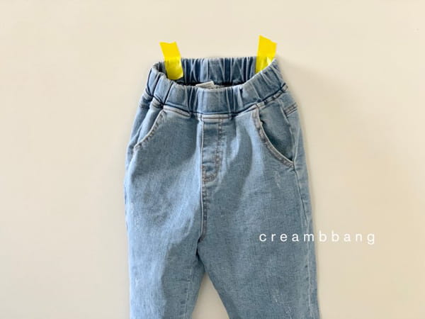 CREAM BBANG - Korean Children Fashion - #Kfashion4kids - Bottom Cutting Vintage Jeans - 4