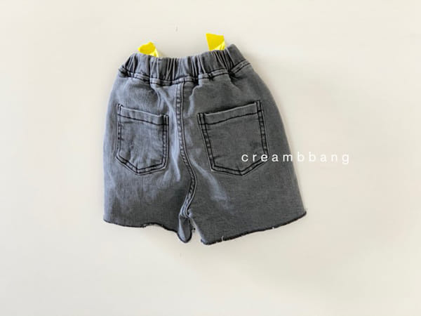 CREAM BBANG - Korean Children Fashion - #Kfashion4kids - Bottom Cutting Vintage Denim Shorts - 3
