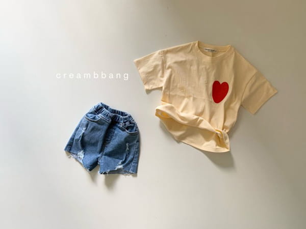 CREAM BBANG - Korean Children Fashion - #Kfashion4kids - Bottom Cutting Vintage Denim Shorts - 9