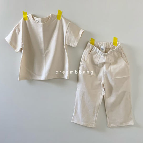 CREAM BBANG - Korean Children Fashion - #Kfashion4kids - Lounge Top Bottom Set