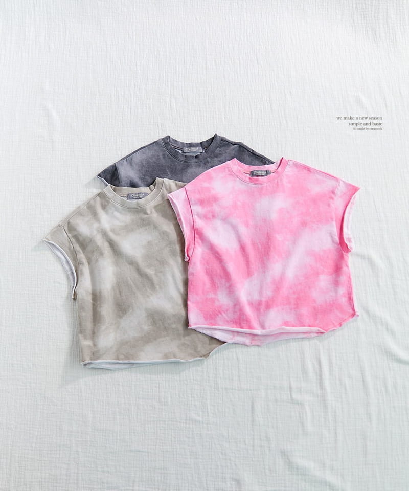 CREAMCOK - Korean Children Fashion - #Kfashion4kids - Paints Cumulus Tee - 10