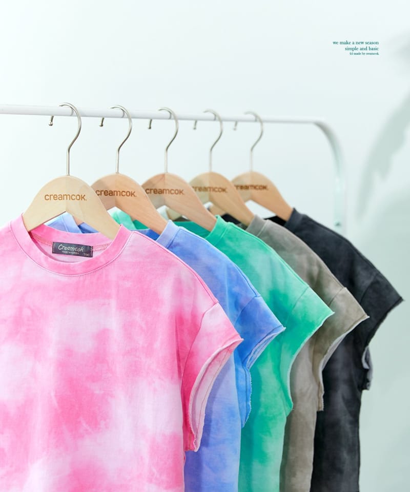 CREAMCOK - Korean Children Fashion - #Kfashion4kids - Paints Cumulus Tee - 6