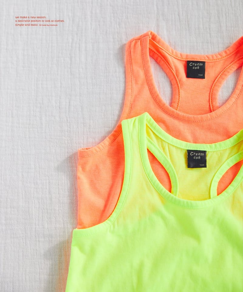 CREAMCOK - Korean Children Fashion - #Kfashion4kids - Retro Mango Sleeveless - 6